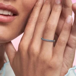 Bague Femme Taille 56 PANDORA ME PAVÉE BLEUE Argent 925/1000