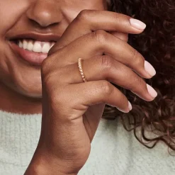 Bague Femme Taille 50 PANDORA ME PYRAMIDES Doré Rose 14 Carats
