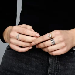 Bague Femme Taille 56 PANDORA V SCINTILLANTE Argent 925/1000