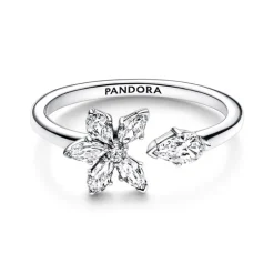 Bague Femme Taille 56 PANDORA OUVERTE HERBIER SCINTILLANT Argent 925/1000