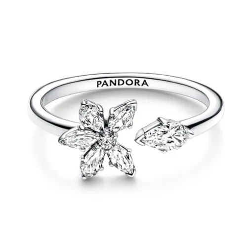 Bague Femme Taille 56 PANDORA OUVERTE HERBIER SCINTILLANT Argent 925/1000
