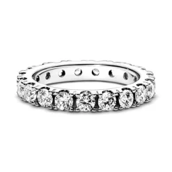 Bague Femme Taille 52 PANDORA ÉTERNITÉ RANG SCINTILLANT Argent 925/1000