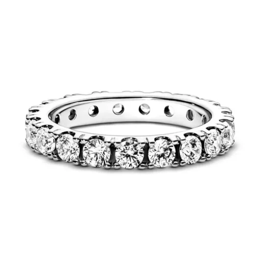 Bague Femme Taille 52 PANDORA ÉTERNITÉ RANG SCINTILLANT Argent 925/1000