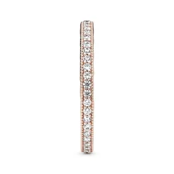 Bague Femme Taille 56 PANDORA SCINTILLEMENT Doré Rose 14 Carats