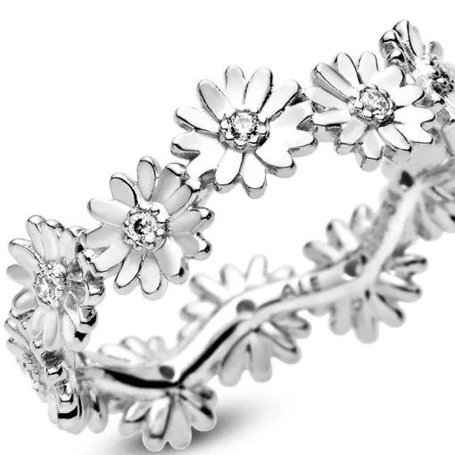 Bague Femme Taille 56 PANDORA COURONNE MARGUERITE SCINTILLANTE Argent 925/1000