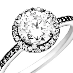 Bague Femme Taille 56 PANDORA HALO SCINTILLANT ROND Argent 925/1000
