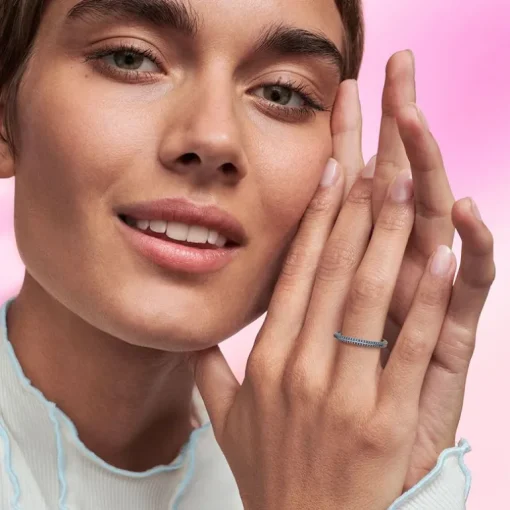 Bague Femme Taille 56 PANDORA ME PAVÉE BLEUE Argent 925/1000