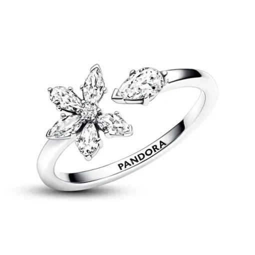 Bague Femme Taille 56 PANDORA OUVERTE HERBIER SCINTILLANT Argent 925/1000