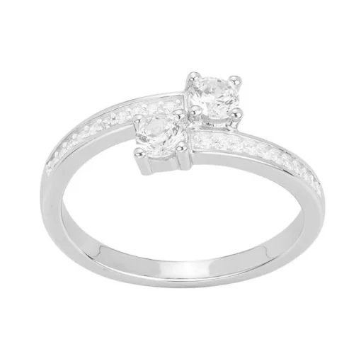 Bague Femme Toi et Moi EDORA ARGENT 925/1000 et Oxydes EDO70100792