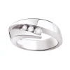 Bague Femme Trilogie GAREL NEIMA Or Blanc 750/1000 Diamant 0,13 Carat