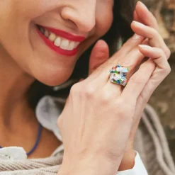 Bague femme UNA STORIA SAVANE ARGENT925/1000 et oxydes