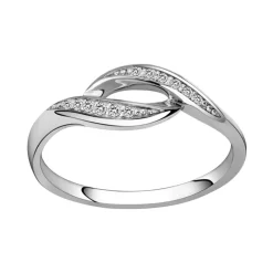 Bague femme vague EDORA ARGENT 925/1000 et Oxydes