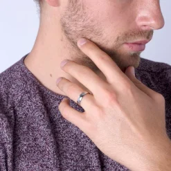 Bague Homme Alliance PHEBUS Acier