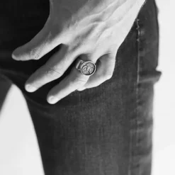 Bague Homme Chevalière Aigle PHEBUS LEGEND Acier