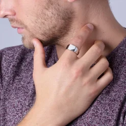 Bague Homme Chevalière PHEBUS Acier