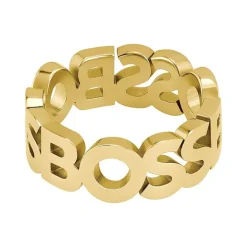 Bague Homme HUGO BOSS Acier Doré Taille M 1580446M
