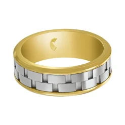 Bague Homme JOURDAN OAHU Acier Bicolore JH120013R