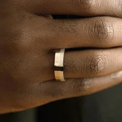 Bague Homme PHEBUS Losange Acier 15-0292-N