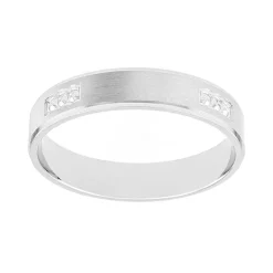 Bague Mixte Alliance contemporaine OR 750/1000 blanc