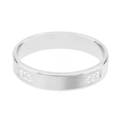 Bague Mixte Alliance contemporaine OR 750/1000 blanc
