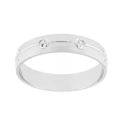 Bague Mixte Alliance EDORA OR 750/1000 Blanc EDO3Y123G40.750MIL