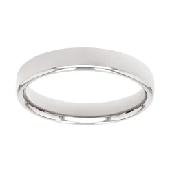 Bague Mixte Alliance EDORA OR 750/1000 Blanc Ruban Bombé Confort EDO1351355