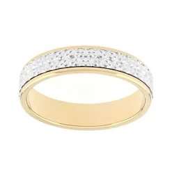 Bague Mixte Alliance EDORA OR 750/1000 Bicolore Diamantée EDO3363340.750MILL