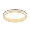 Bague Mixte Alliance EDORA OR 750/1000 Bicolore Diamantée EDO3356625.750MILL