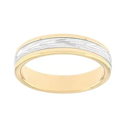 Bague Mixte Alliance EDORA OR 750/1000 Bicolore Diamantée EDO3354040.750MILL
