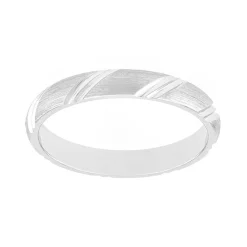 Bague Mixte Alliance EDORA OR 750/1000 Blanc Diamantée Satinée EDO3159430.750MILL