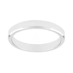 Bague Mixte Alliance EDORA OR 750/1000 Blanc Ruban Biseautée EDO3111730_750MILL