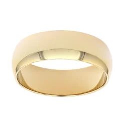 Bague Mixte Alliance EDORA OR 750/1000 Jaune Demi-Jonc EDO1101060
