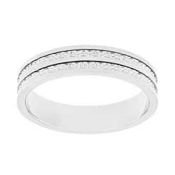Bague Mixte Alliance EDORA OR 375/1000 Blanc EDO9Y200G45.375MIL