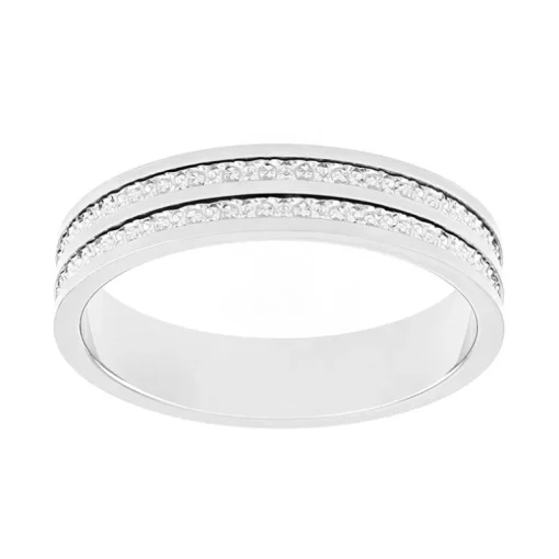 Bague Mixte Alliance EDORA OR 375/1000 Blanc EDO9Y200G45.375MIL