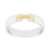 Bague Mixte Alliance EDORA OR 375/1000 Bicolore EDO9Y047X45.375MIL