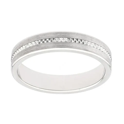 Bague Mixte Alliance EDORA OR 750/1000 Blanc EDO3Y050G45.750MIL