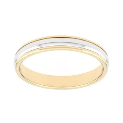 Bague Mixte Alliance EDORA OR 375/1000 Bicolore EDO9380330.375MILL