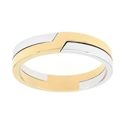 Bague Mixte Alliance EDORA OR 750/1000 Bicolore EDO3Y001X40.750MIL