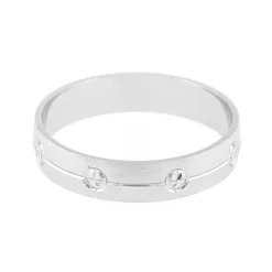 Bague Mixte Alliance EDORA OR 750/1000 Blanc EDO3Y123G40.750MIL
