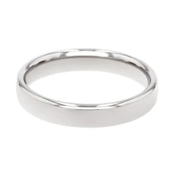 Bague Mixte Alliance EDORA OR 750/1000 Blanc Ruban Bombé Confort EDO1351355