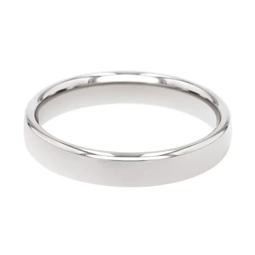 Bague Mixte Alliance EDORA OR 750/1000 Blanc Ruban Bombé Confort EDO1351355