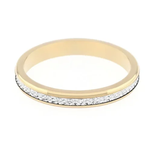 Bague Mixte Alliance EDORA OR 750/1000 Bicolore Diamantée EDO3356625.750MILL