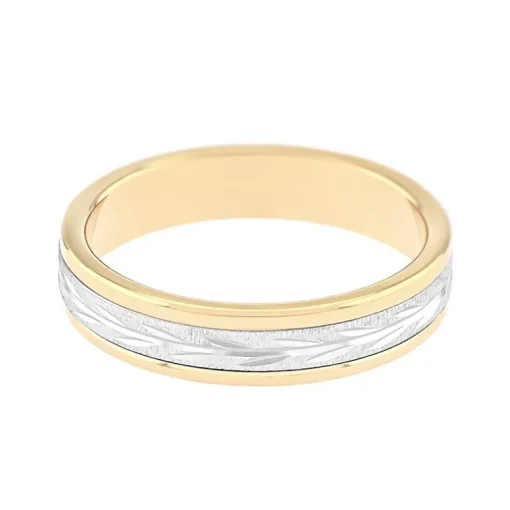 Bague Mixte Alliance EDORA OR 750/1000 Bicolore Diamantée EDO3354040.750MILL