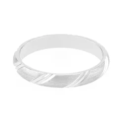 Bague Mixte Alliance EDORA OR 750/1000 Blanc Diamantée Satinée EDO3159430.750MILL