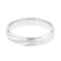 Bague Mixte Alliance EDORA OR 375/1000 Blanc EDO9Y173G40.375MIL