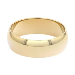 Bague Mixte Alliance EDORA OR 750/1000 Jaune Demi-Jonc EDO1101060
