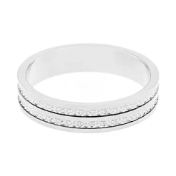 Bague Mixte Alliance EDORA OR 375/1000 Blanc EDO9Y200G45.375MIL