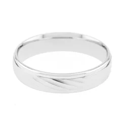 Bague Mixte Alliance EDORA OR 375/1000 Blanc EDO9Y012G50.375MIL