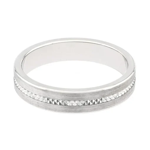 Bague Mixte Alliance EDORA OR 750/1000 Blanc EDO3Y050G45.750MIL