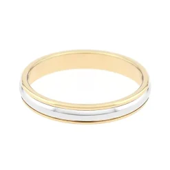 Bague Mixte Alliance EDORA OR 375/1000 Bicolore EDO9380330.375MILL